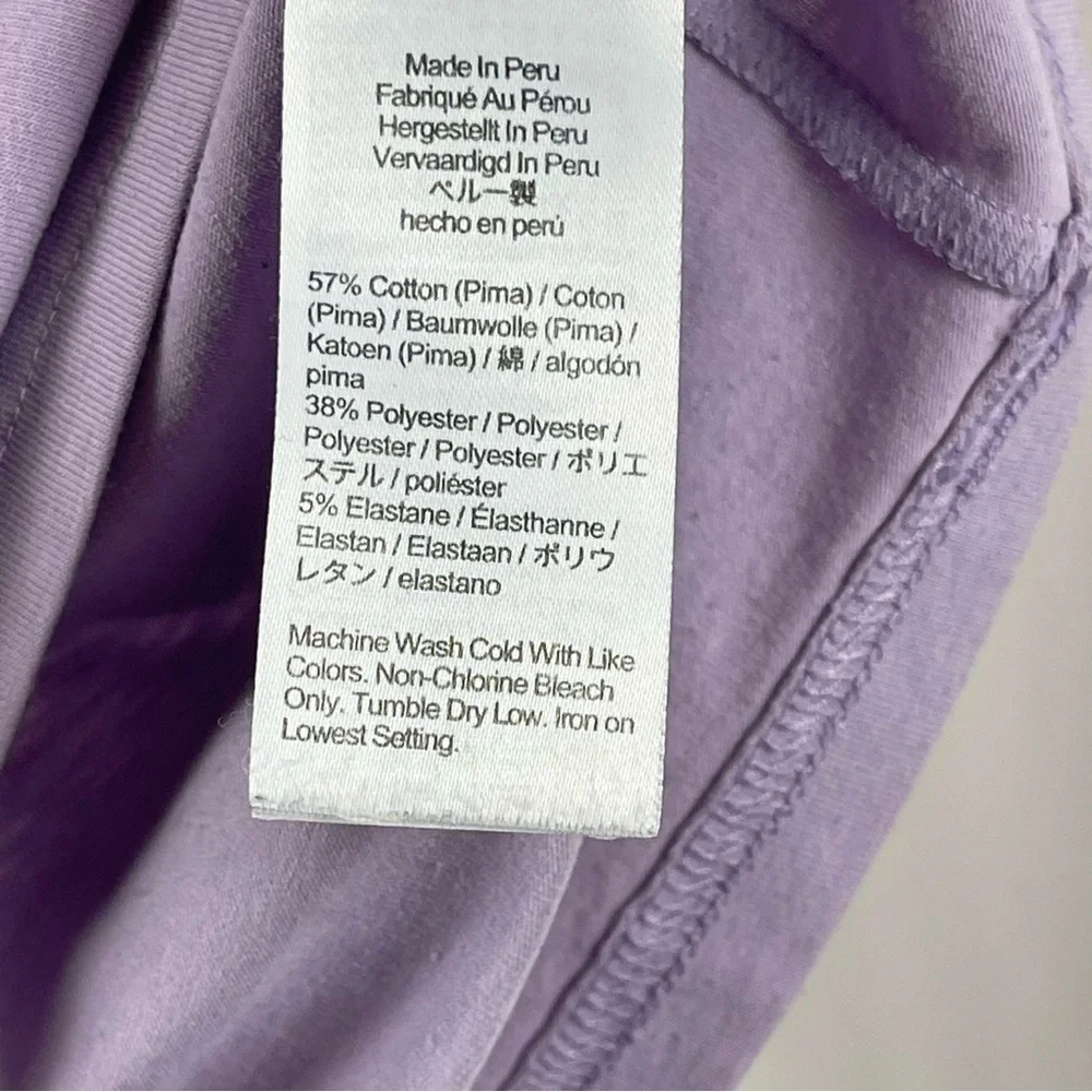 J. Crew Large Pima Cotton Performance Polo Shirt Lilac Golf Active Preppy